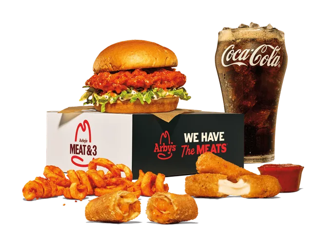 Arby&rsquo;s $7.99 Meat & 3 box, one of the best-value deals on the Arby&rsquo;s menu