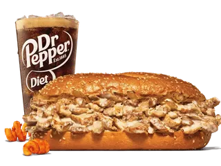 Half Pound Chicken Cheesesteak Meal