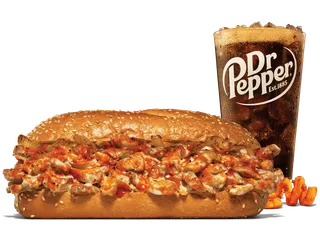 Half Pound Spicy Chicken Cheesesteak Meal